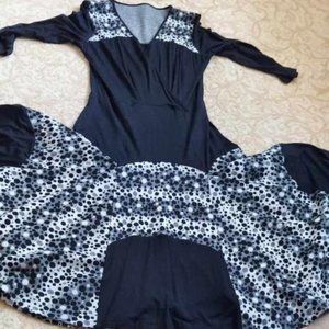 EUC -Casual long sleeve cotton dress  - size medium